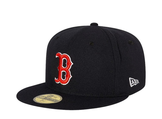 New Era Navy Blue B fitted Cap - Pulix