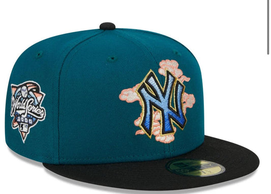 New Era NY Dark Green fitted Cap - Pulix